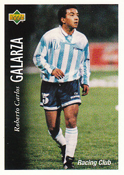 Roberto Carlos Galarza Racing Club 1995 Upper Deck Futbol Argentina #44